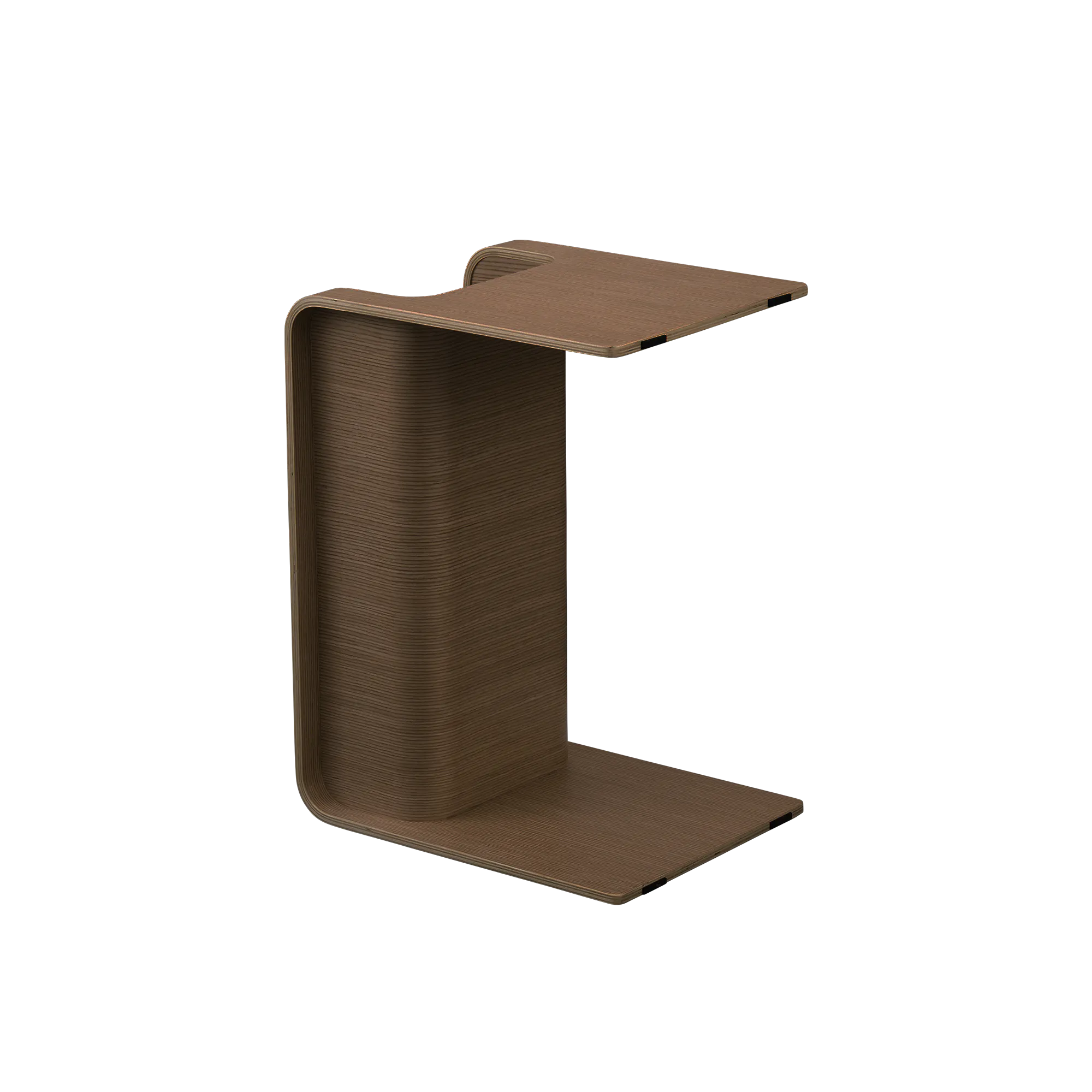 Jude Reversible Coffee / Side Table - Walnut - 9 - Brown wooden desk, minimalist design, modern aesthetic, sleek surface