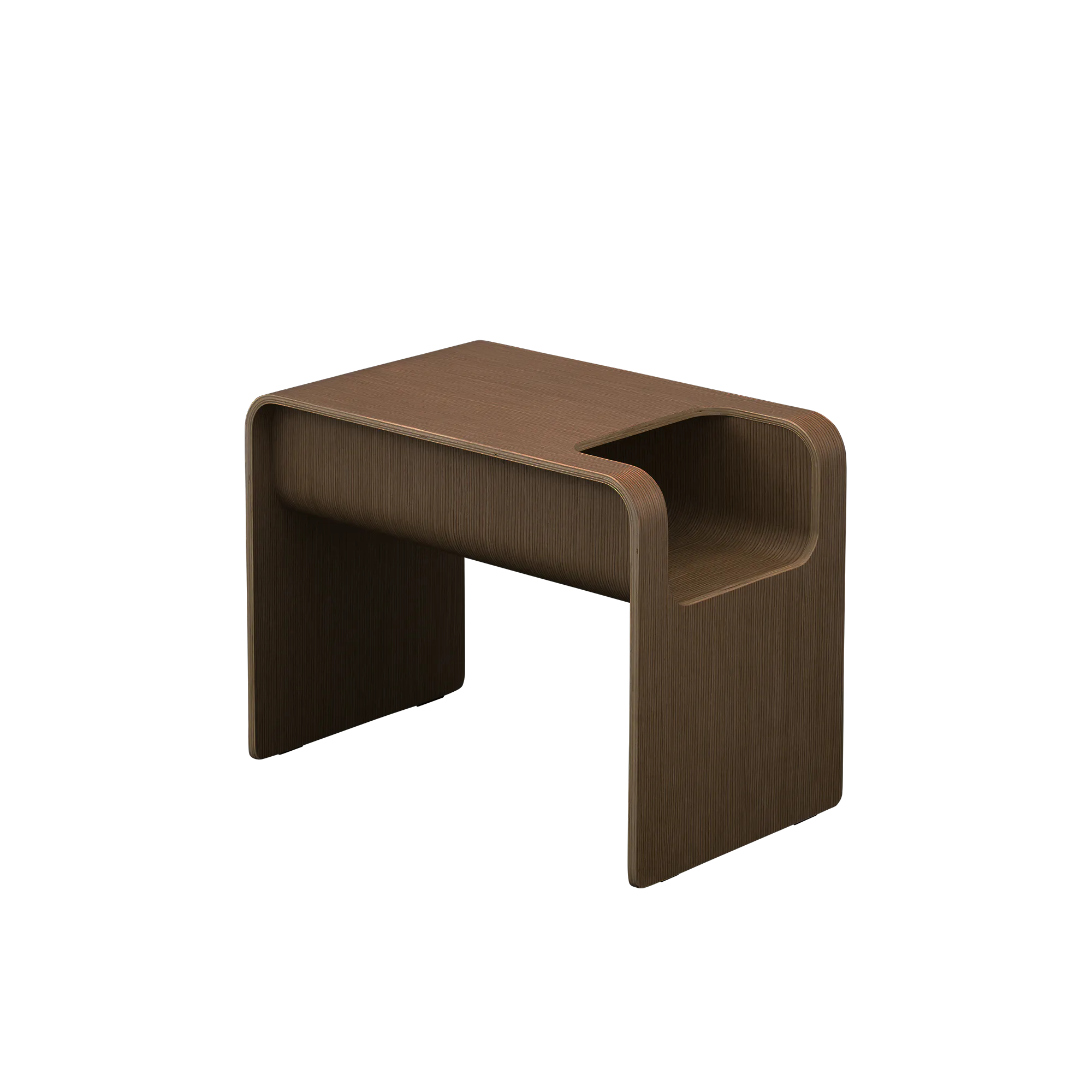 Jude Reversible Coffee / Side Table - Walnut - 15 - Modern wooden table with sleek design, brown wood grain texture