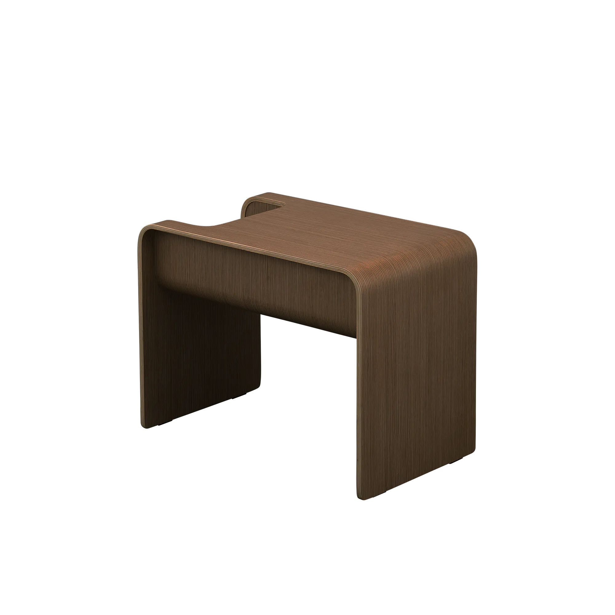 Jude Reversible Coffee / Side Table - Walnut - 18 - Brown modern table, minimalist design, textured surface, sleek lines