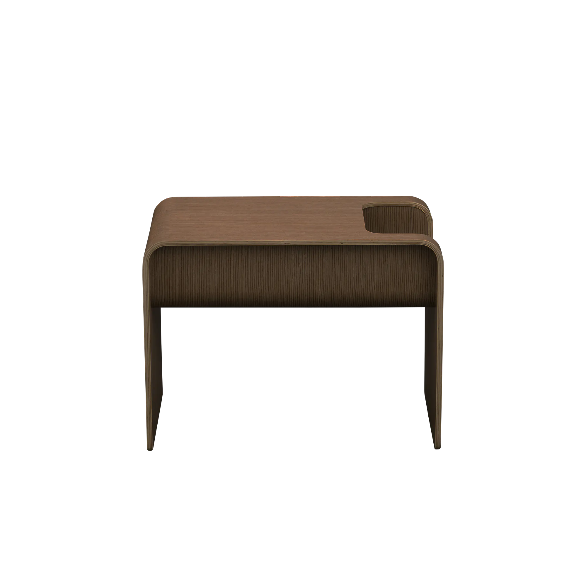 Jude Reversible Coffee / Side Table - Walnut - 11 - Brown wooden bench, minimalist design, modern furniture, sleek chair