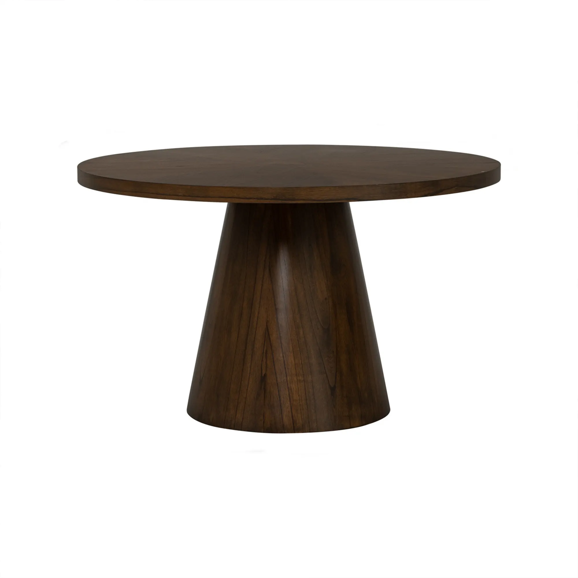 (As-is) Allen Round Dining Table 1.2m - Walnut - 7