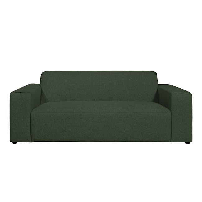 Adam 3 Seater Sofa and Adam Ottoman - Olive - 1