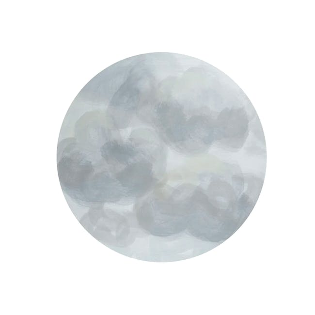 Toddlekind Prettier Round Splat Mat 1m - Clouds - 0