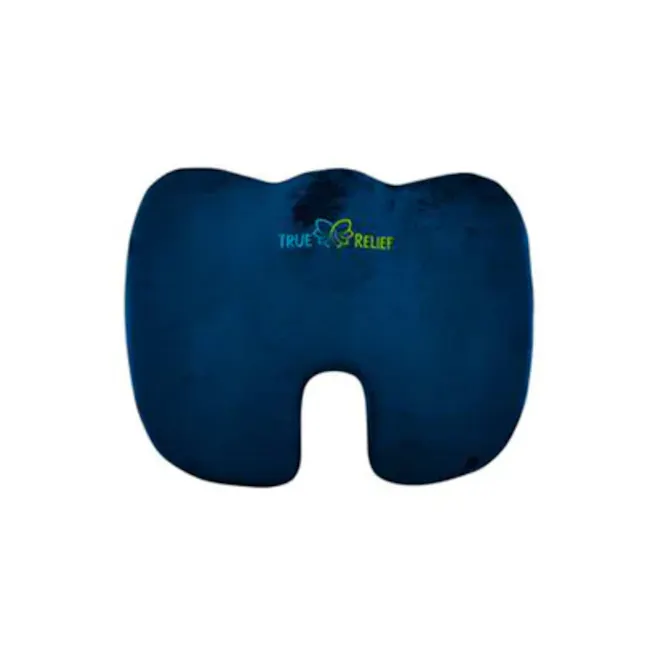 True Relief Ortho-Seat Memory Foam Cushion - Navy - 2 - Comfortable, ergonomic dental sleep mask, Breathable, hypoallergenic