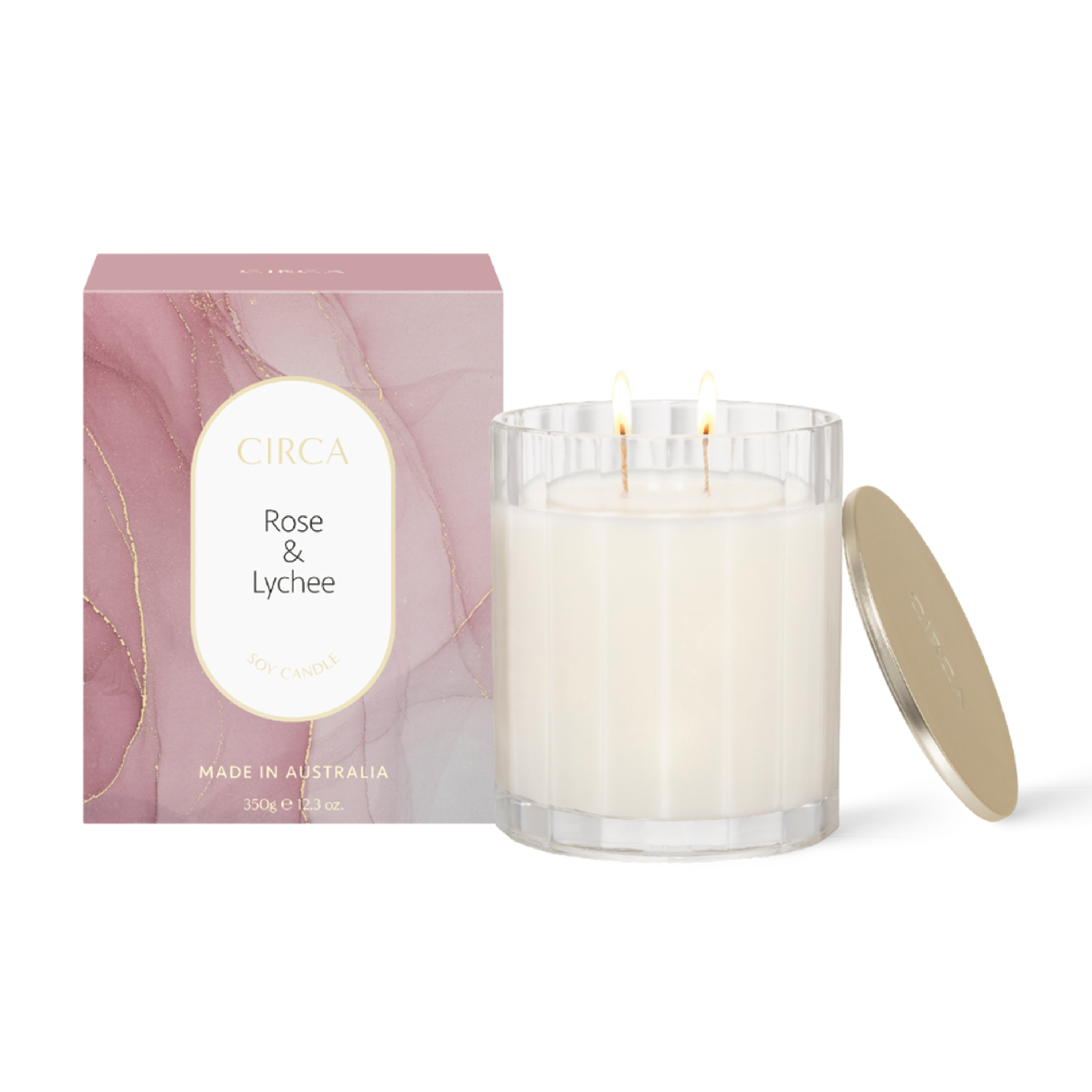 Circa Soy Candle 350g - Rose & Lychee