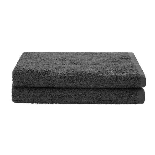 EVERYDAY Bath Towel - Charcoal (Set of 2) - 0