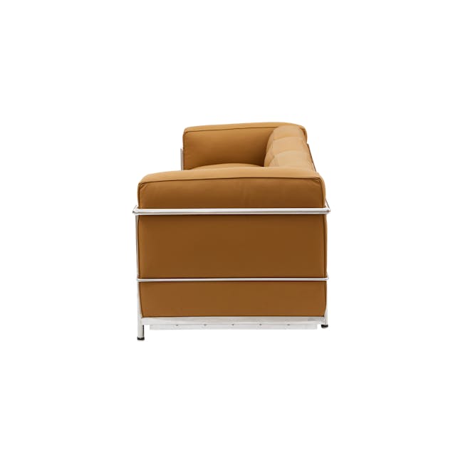 Lambert 3 Seater Sofa - Tan (Genuine Cowhide) - 2