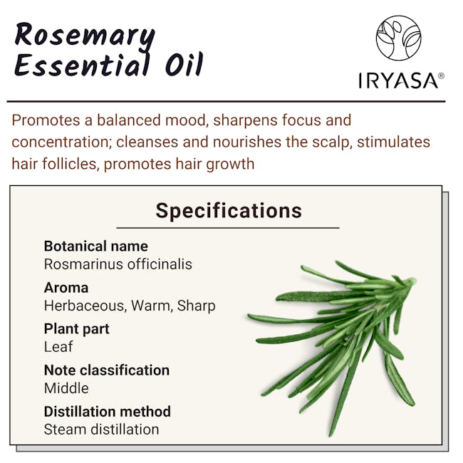 Iryasa Organic Rosemary Essential Oil - 6