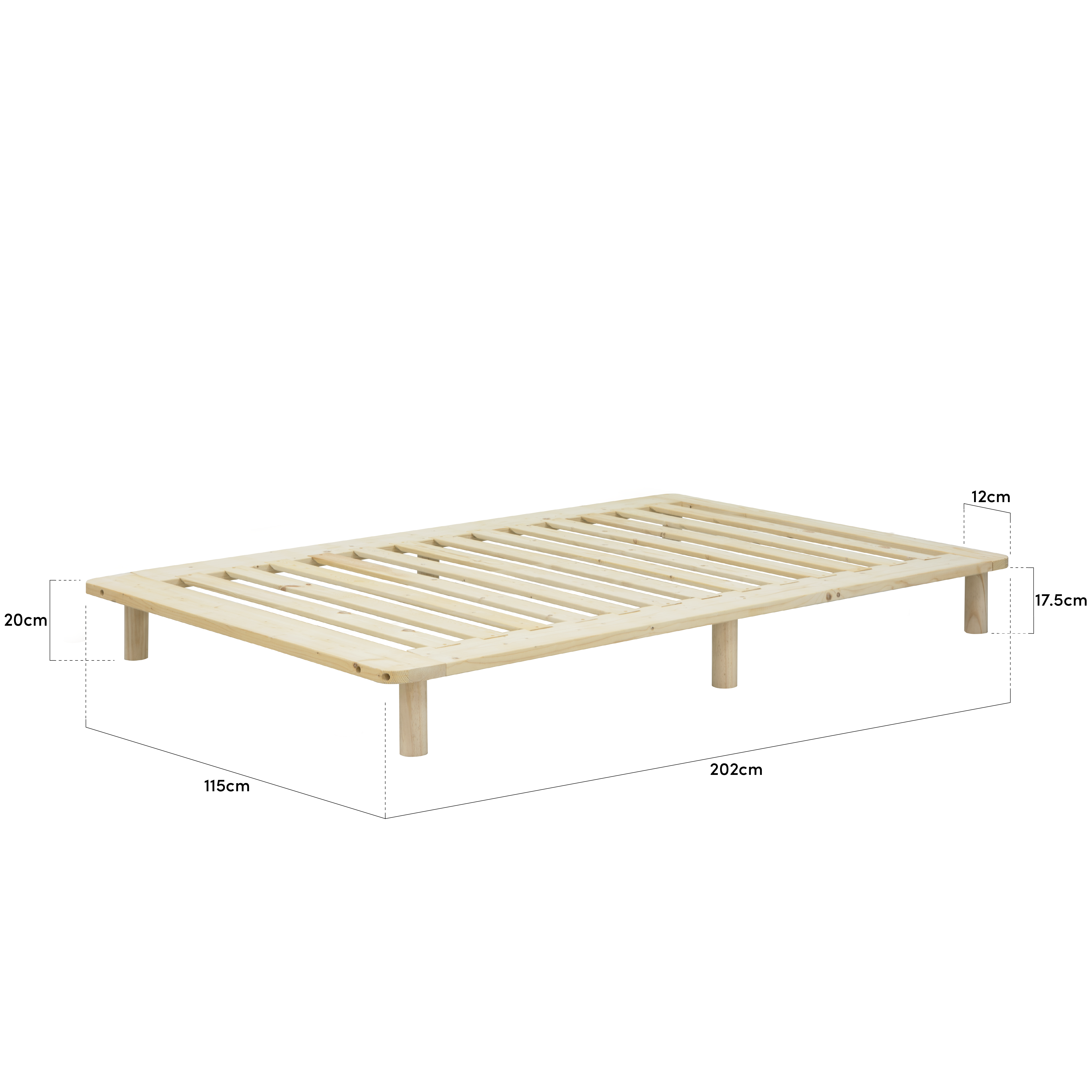 futon bed base single