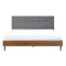 Landon King Bed - Walnut, Dark Grey