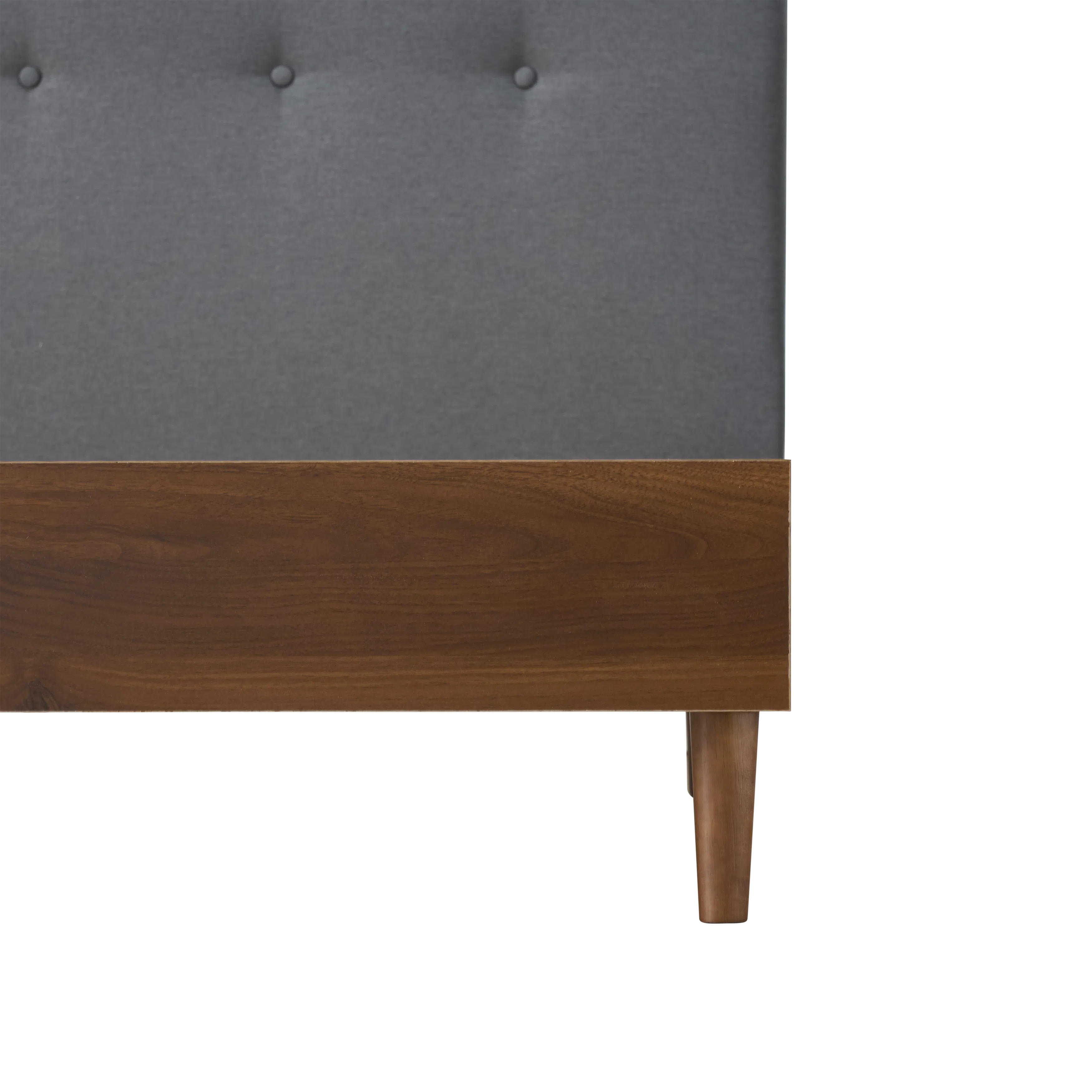 Landon King Bed - Walnut, Dark Grey - 9