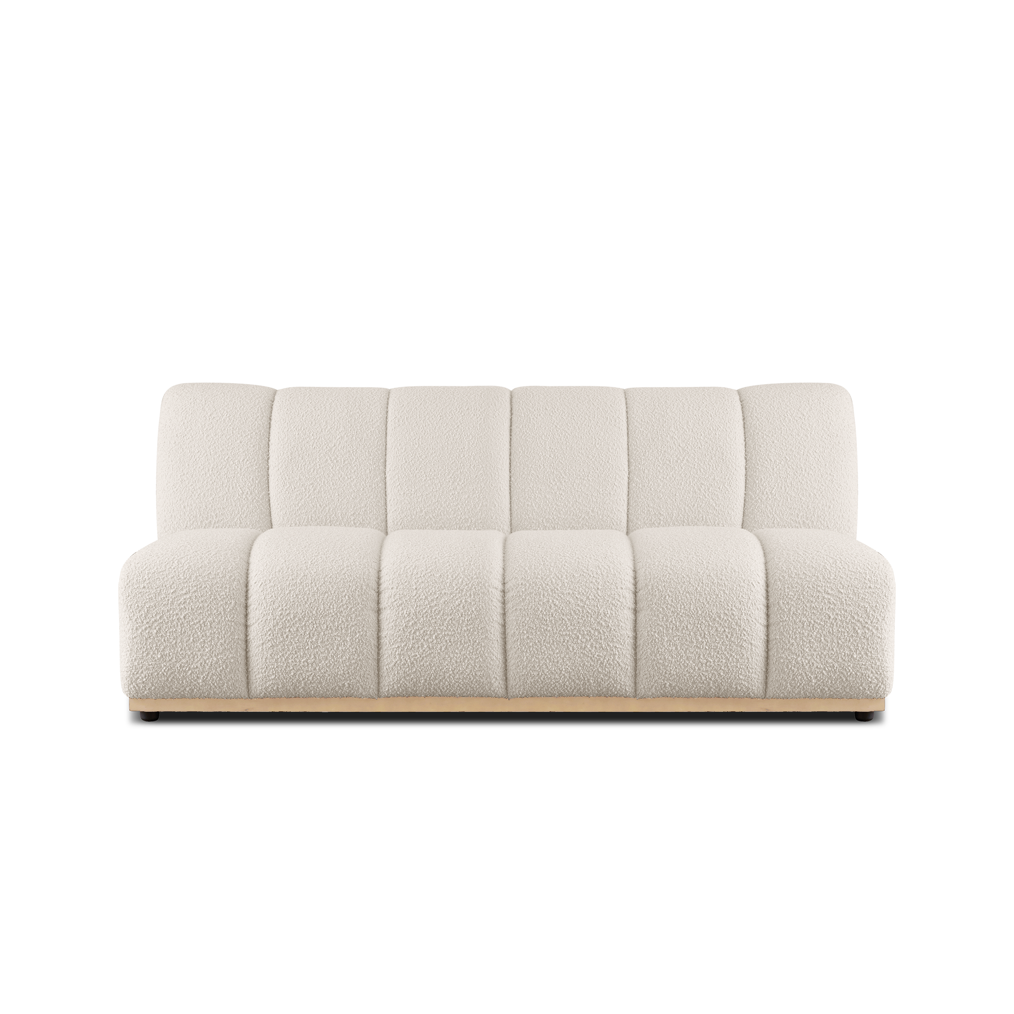 Cosmo 3 Seater Sofa - Oak, White Boucle (Eco Clean Fabric)