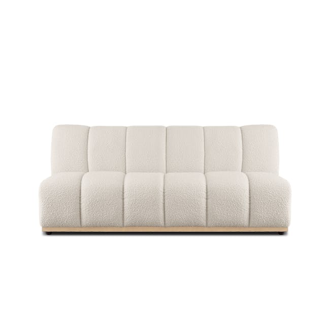 Cosmo 3 Seater Sofa - Oak, White Boucle (Eco Clean Fabric) - 1