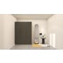 Lucca 3 Door Wardrobe 8 - Graphite Linen, Herringbone Oak - 10