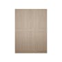 Lucca 3 Door Wardrobe 8 - Graphite Linen, Herringbone Oak - 4