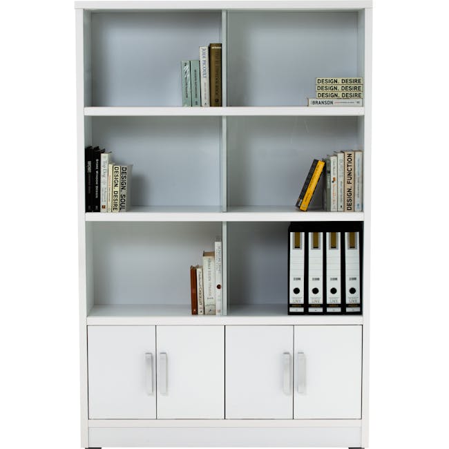 Harry Glass Cabinet - White - 4