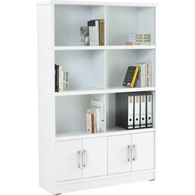 Harry Glass Cabinet - White - 2