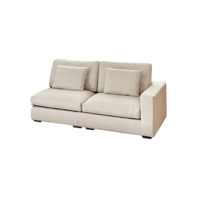 Oxford 3 Seater Sofa with Ottoman - Grey, Down Feathers - 33