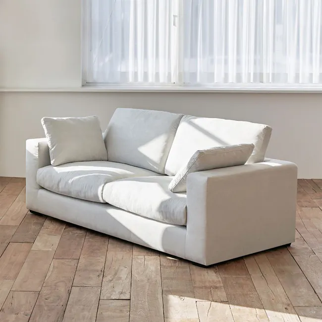 Oxford Ottoman - Grey, Down Feathers - 30