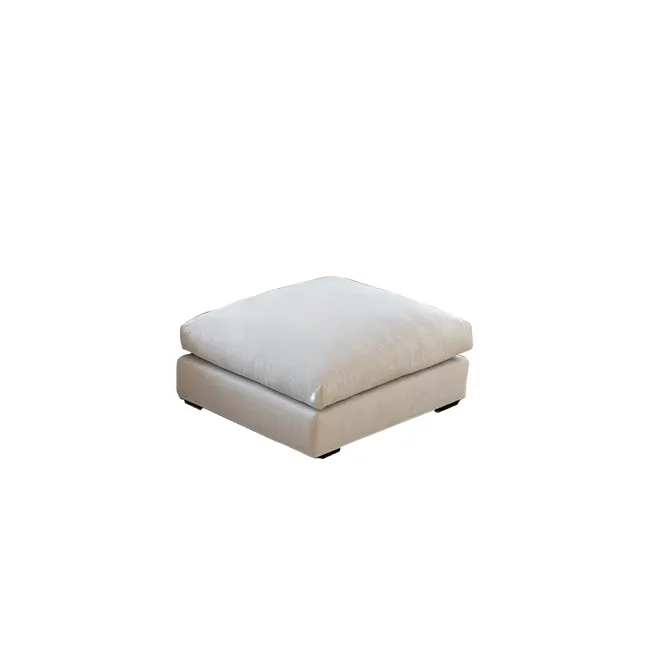 Oxford Ottoman - Grey, Down Feathers - 1