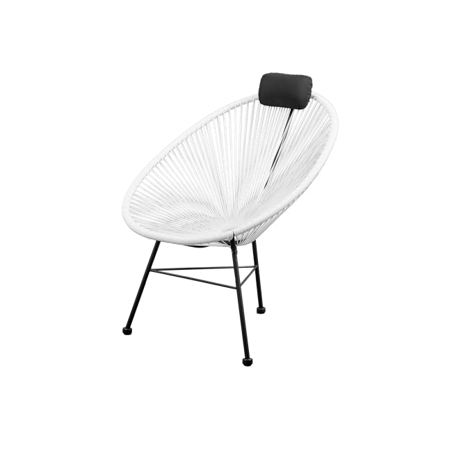 Acapulco Lounge Chair - Black, White - 0