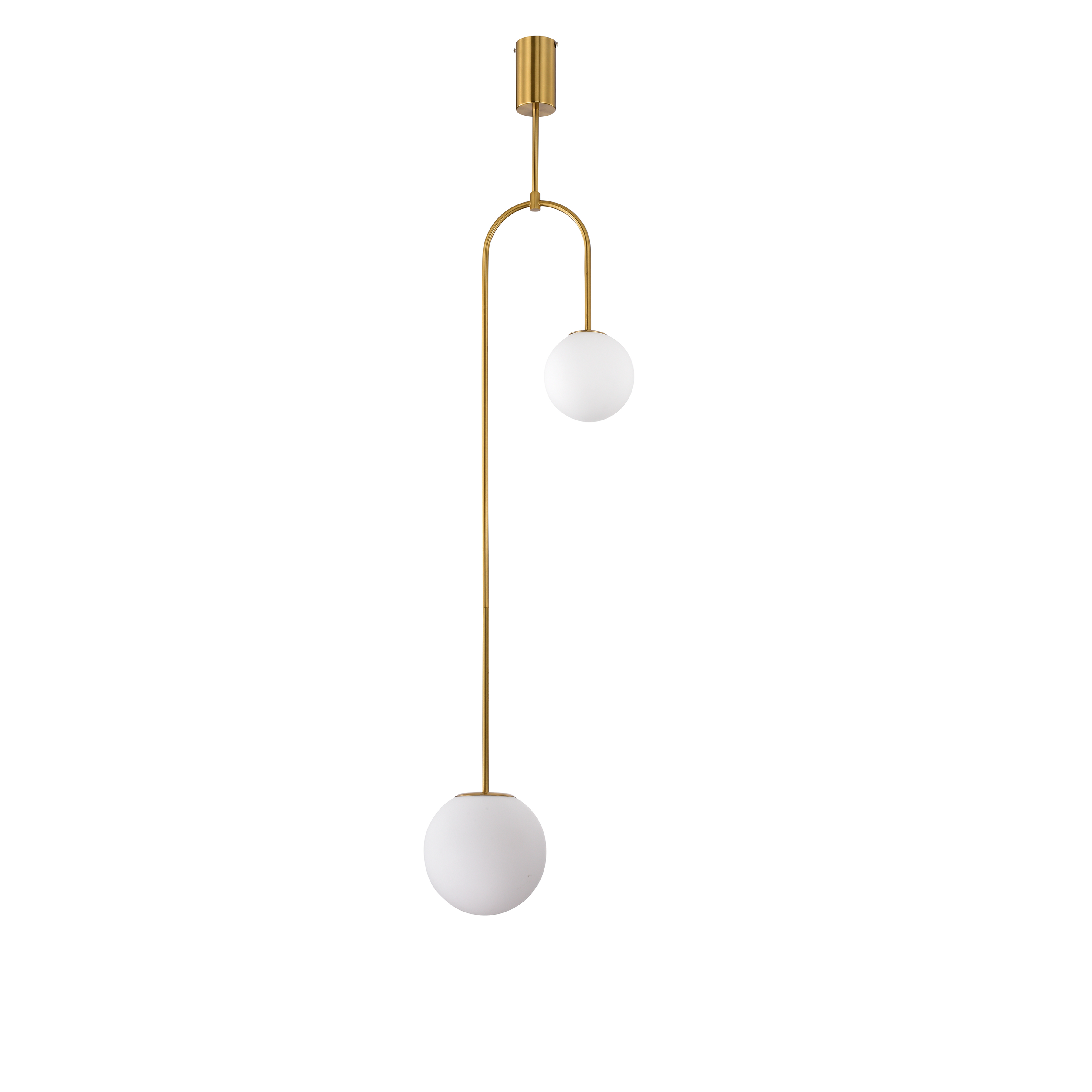 Cyril Dual Pendant Lamp - Brass
