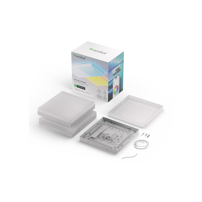 Nanoleaf Skylight Starter Kit (3 Pack) - 1 - Nonleaf Skylight Smart Modular Lighting, 3 LED lights, Integrated lighting