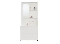 (As-is) Saffron Dressing Table Stand with Open Shelves