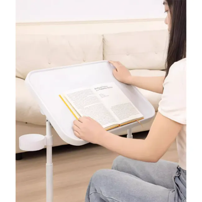 Holster Adjustable Side Table - White - 8