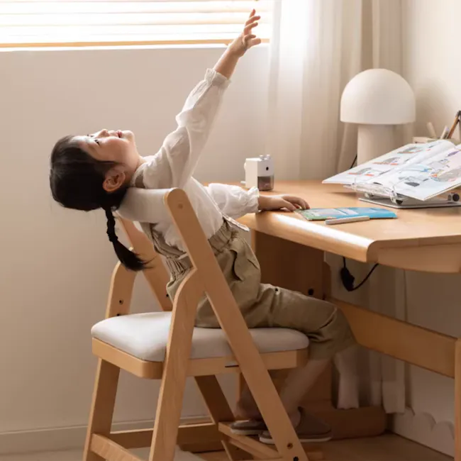 Micah Kids Adjustable Chair - Beige - 10