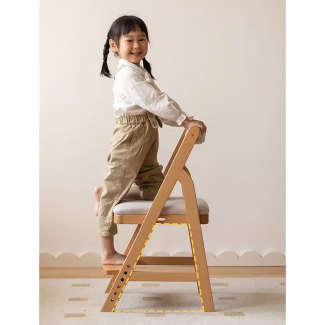 Micah Kids Adjustable Chair - Beige - 8