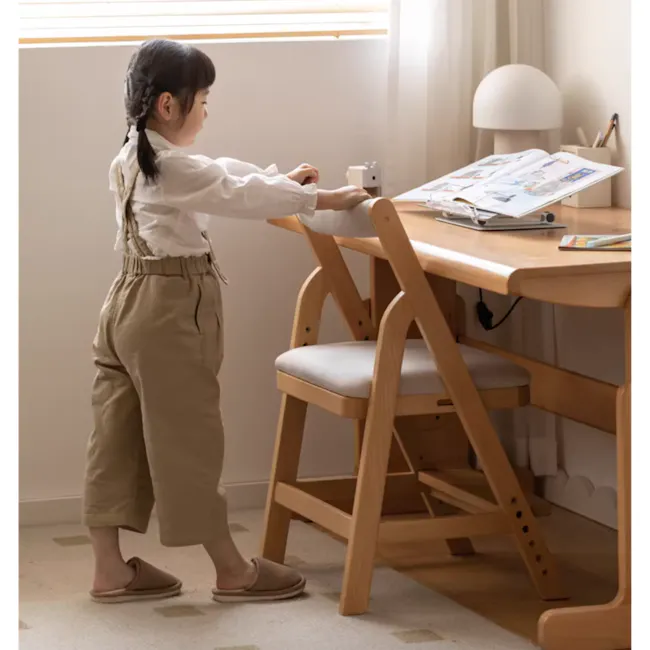 Micah Kids Adjustable Chair - Beige - 6