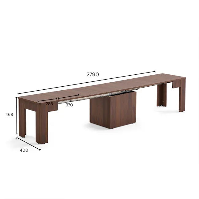 Flexi-Table Extendable Dining Bench 0.6m-2.8m - Natural - 14