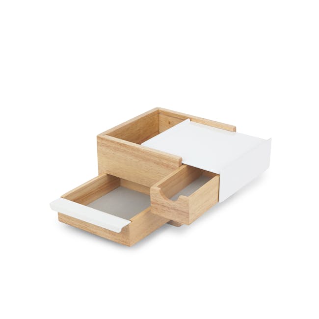 Mini Stowit Storage Box - White, Natural - 1