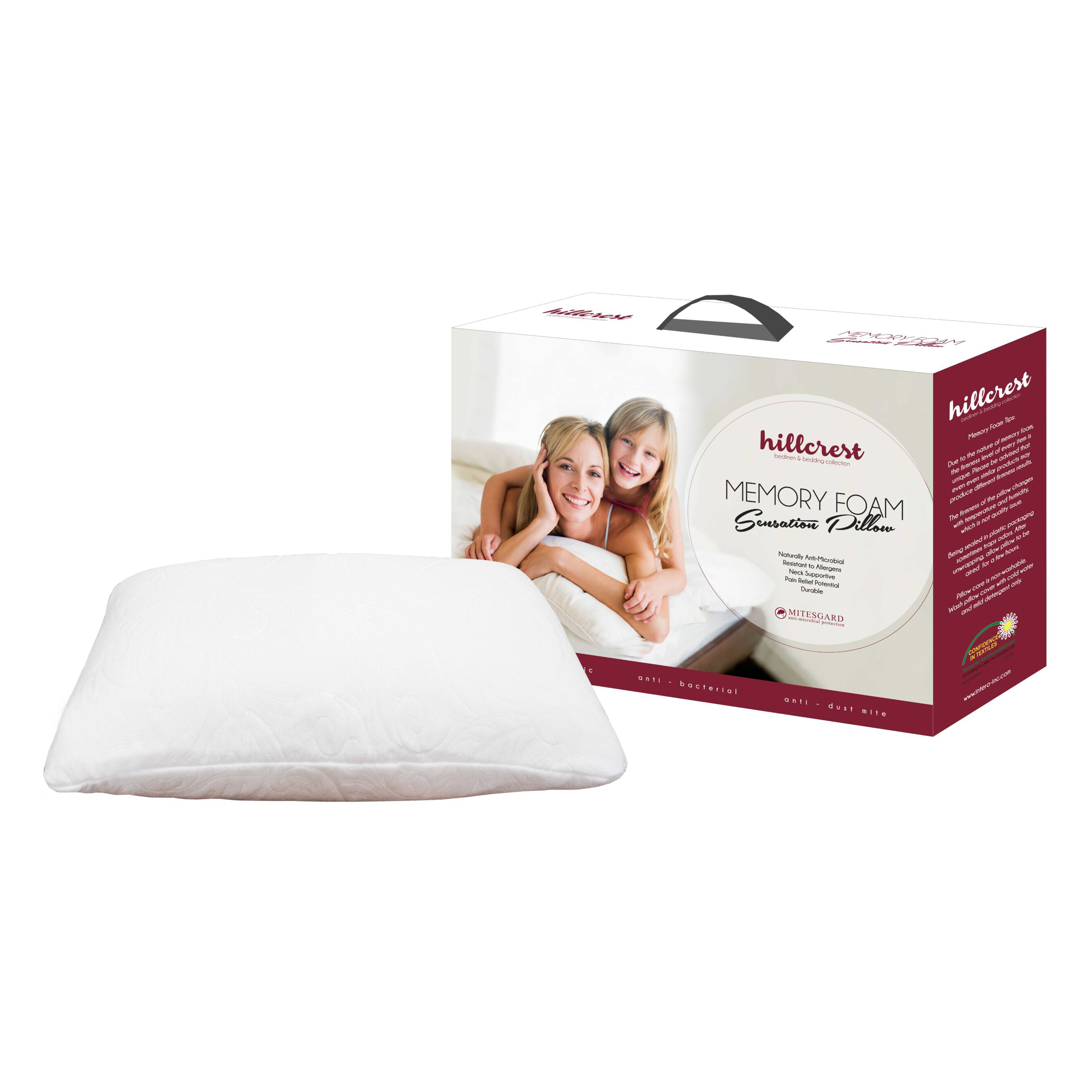 Hillcrest Sensation Memory Foam Pillow