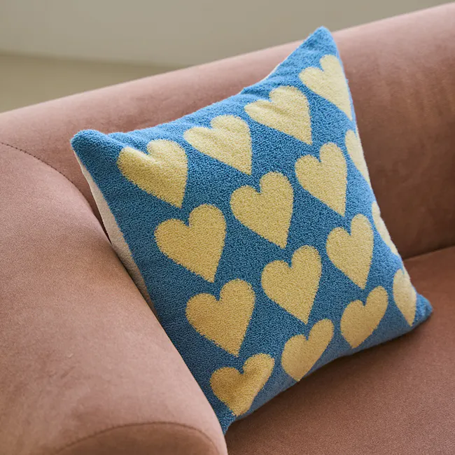 Bowell Cushion Cover - Yellow Heart - 2