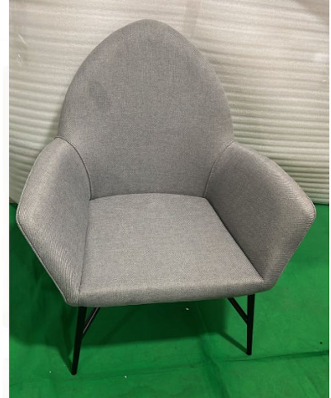 (As-is) Esther Lounge Chair - Pale Silver - 1