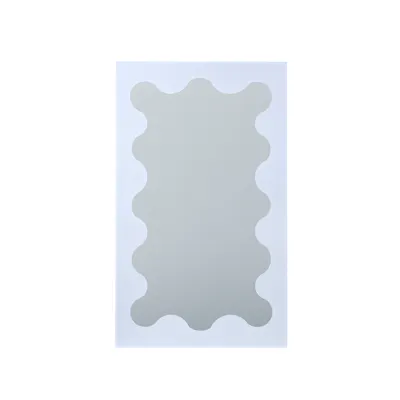 Elva Wavy Edge Floor Mirror 110 x 180 cm - White