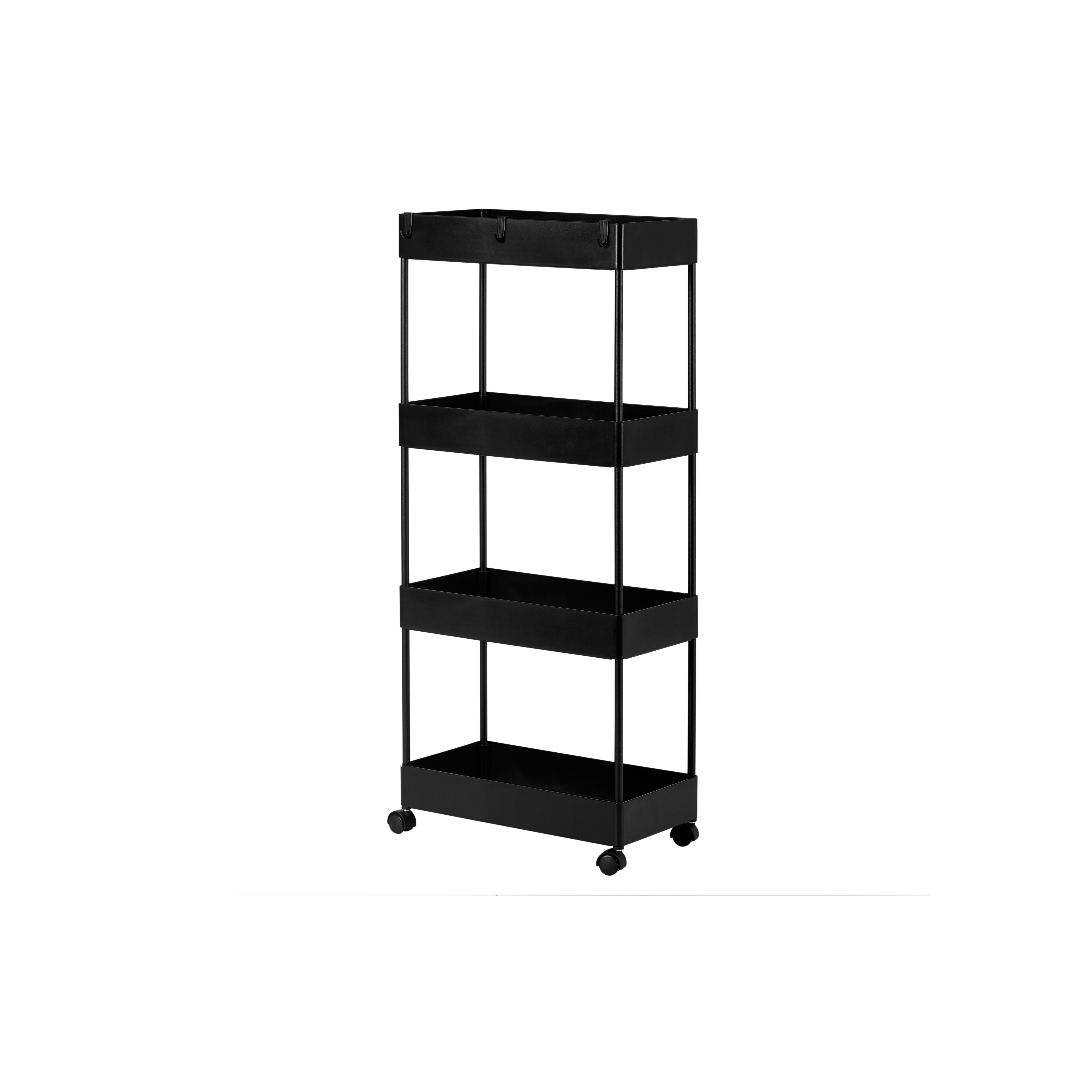 Harper 4 Tier Trolley - Black