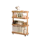 Fika 4-Tier Narrow Trolley 0.6m - Oak