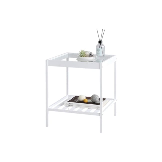 Galeb Side Table - White - 1