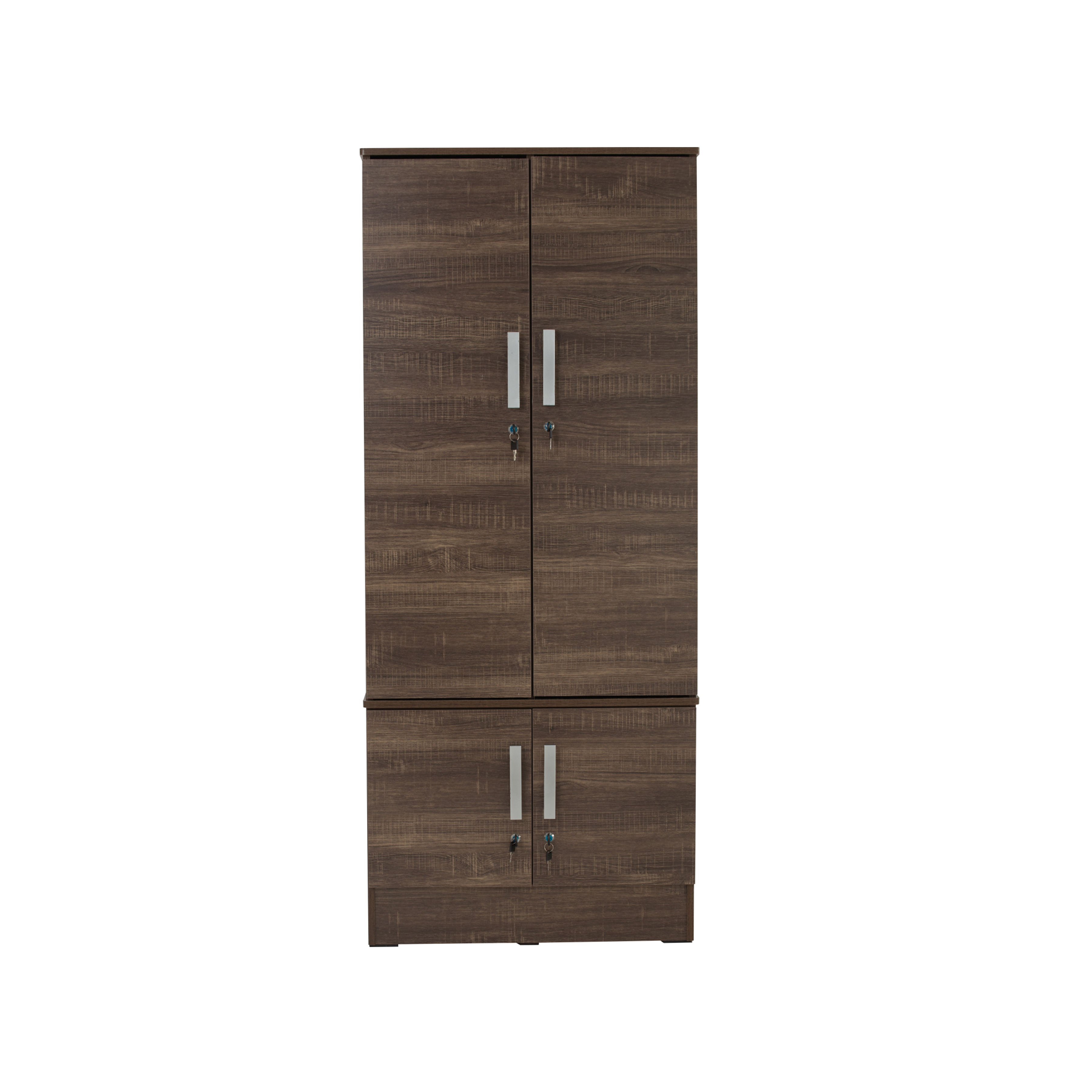Naya 4 Door Wardrobe with Locks - Oak