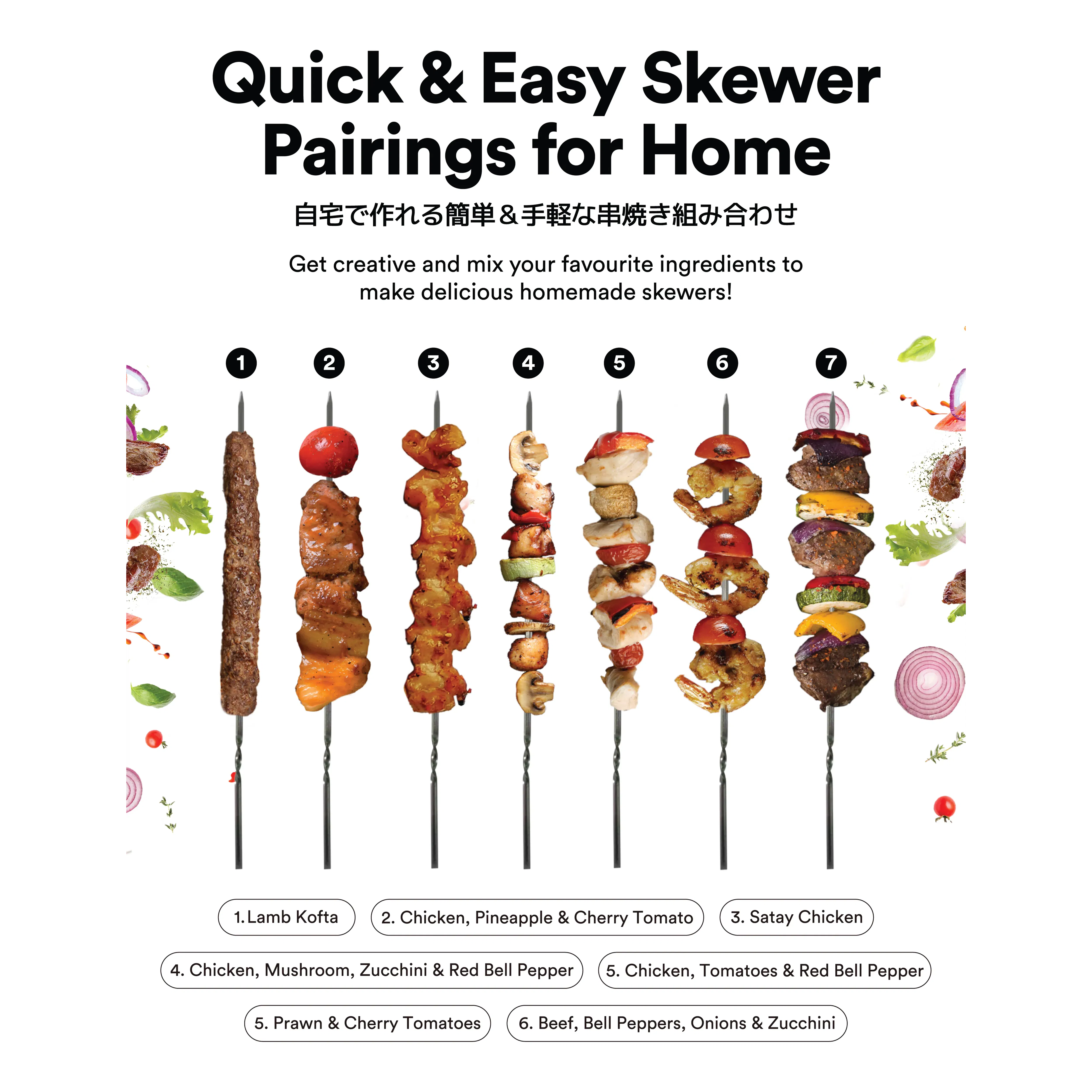TOYOMI 4-in-1 Rotating SkewerPro Grill (BBQS 3000) - 16