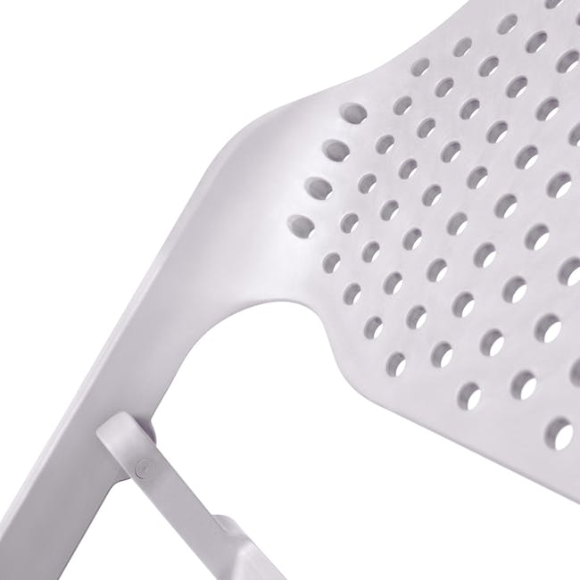 Cala Foldable Outdoor Lounge Chair - Carrara White - 3