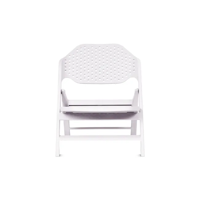 Cala Foldable Outdoor Lounge Chair - Carrara White - 6