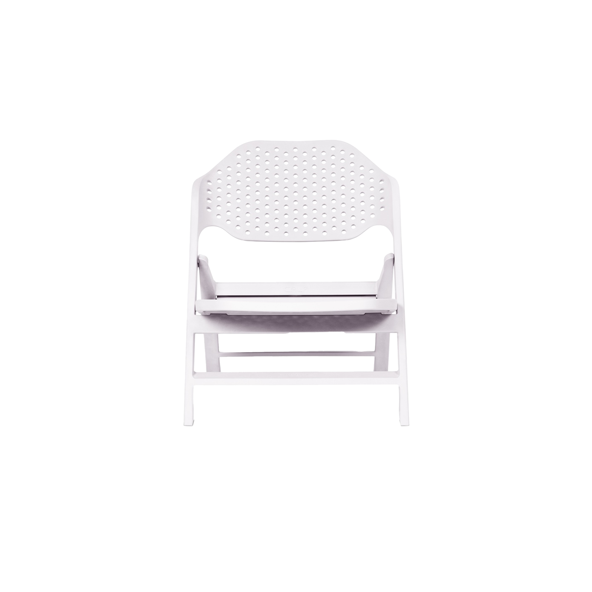 Cala Foldable Outdoor Lounge Chair - Carrara White