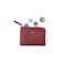 Personalised Saffiano Leather Coin Pouch - Burgundy