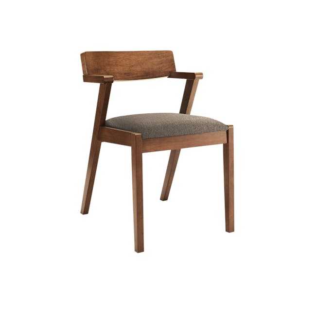 Imogen Dining Chair - Cocoa, Chestnut (Fabric) - 0