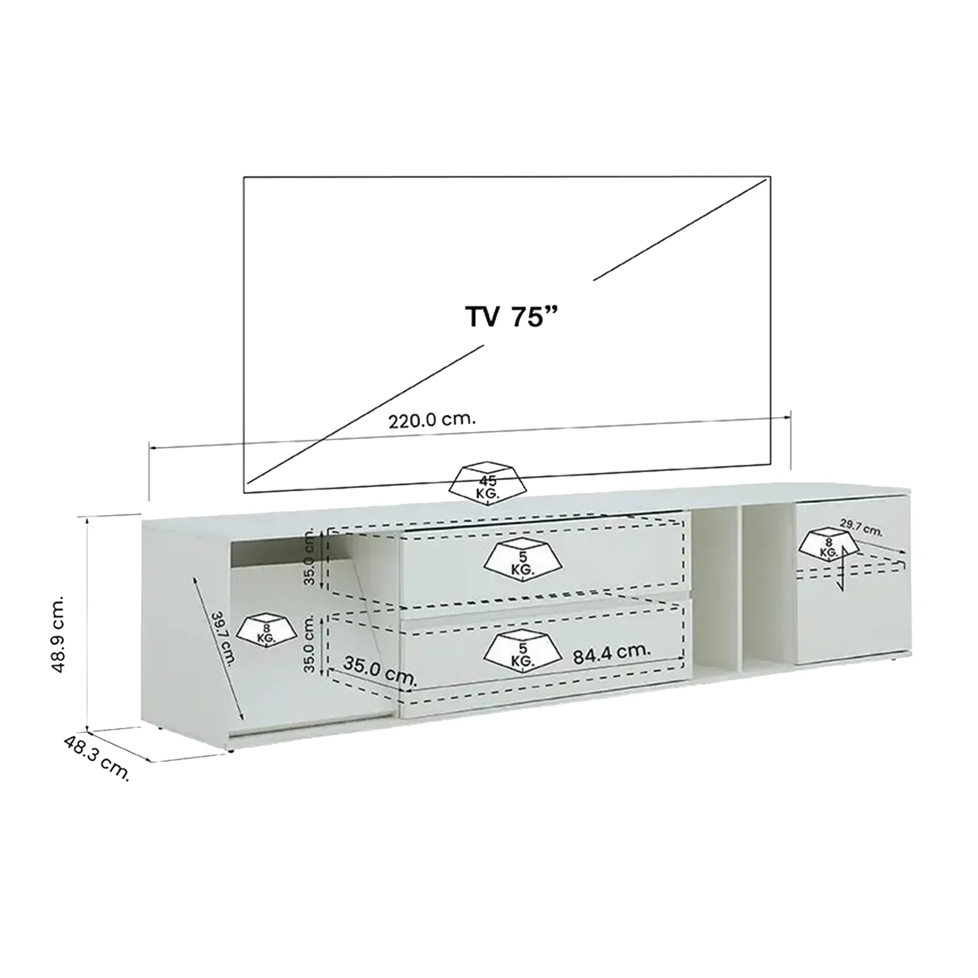 Maeda TV Console 2.2m - 7