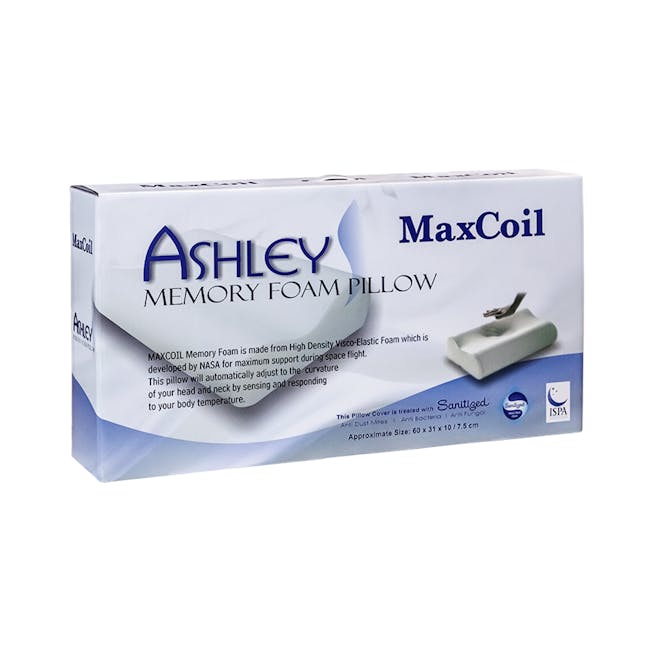 MaxCoil Ashley Contour Memory Foam Pillow - 0